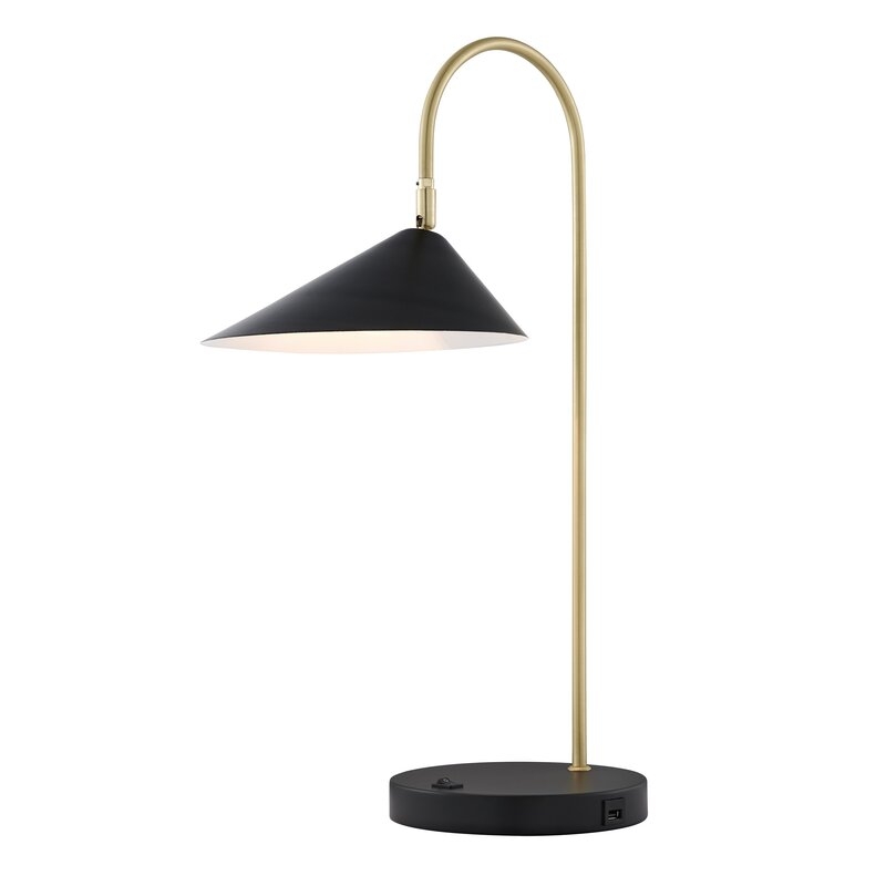 Scriven 24" Gold Desk Lamp with USB - Image 0