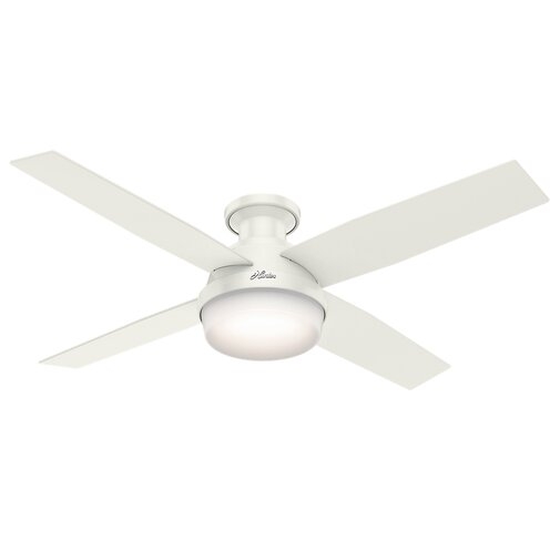 52" Dempsey 4-Blade Ceiling Fan with Remote, Light Kit Included - Image 3