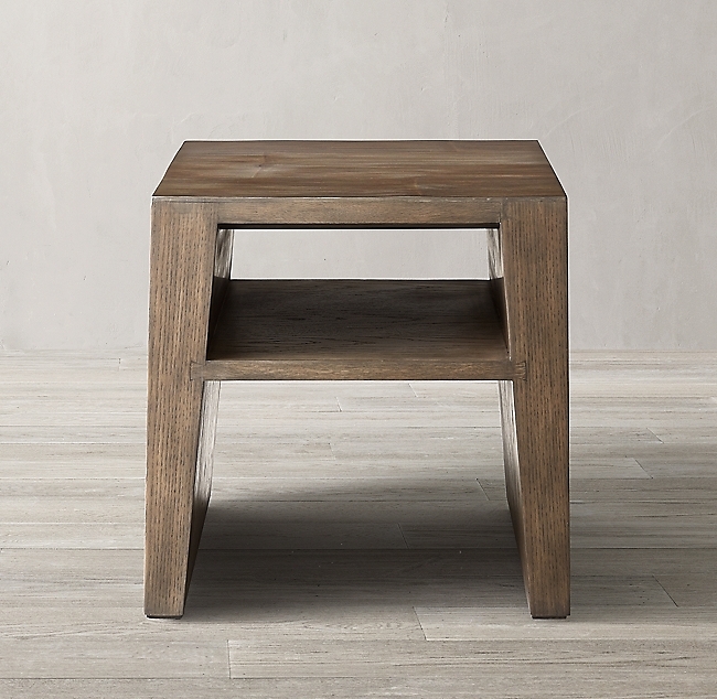 WYETH SPLIT BAMBOO SQUARE SIDE TABLE - Image 0