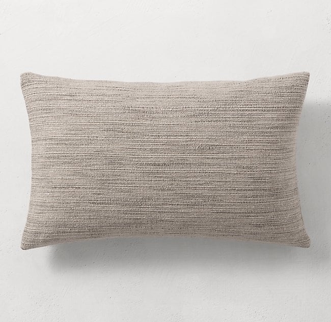 ITALIAN MARLED LINEN PILLOW COVER - LUMBAR - Image 0