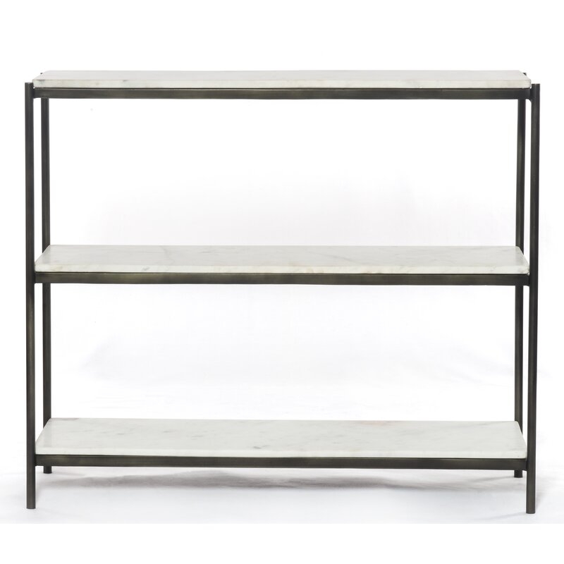 MARLOW 36" CONSOLE TABLE - Hammered Gray - Image 0