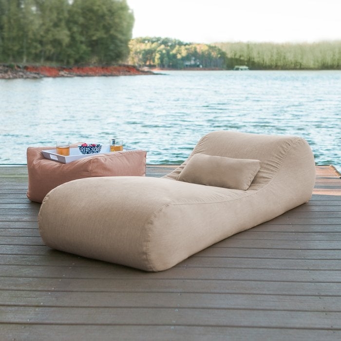 Daisha Outdoor Bag Sun Chaise Lounge with Cushion - Image 0