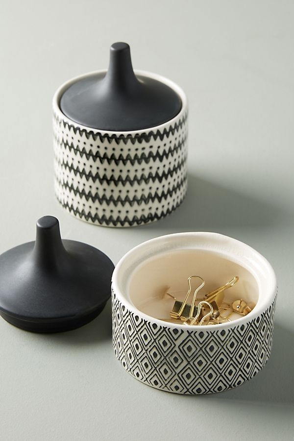 Caia Lidded Jar - Image 1