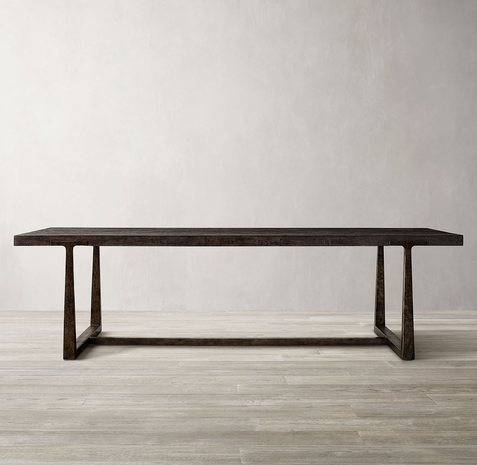 T-BRACE RECTANGULAR EXTENSION DINING TABLE - Image 0