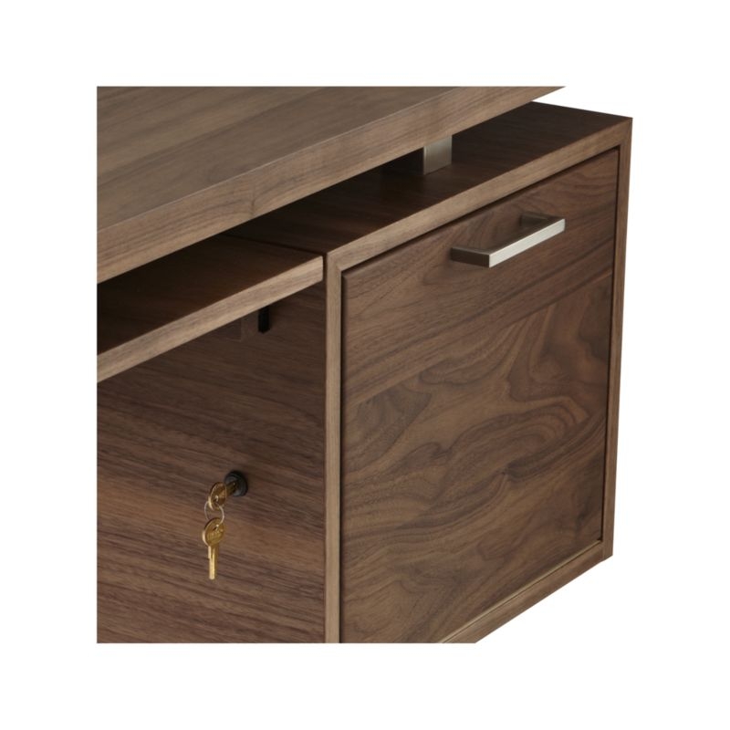 Clybourn Walnut Executive Desk - Image 6
