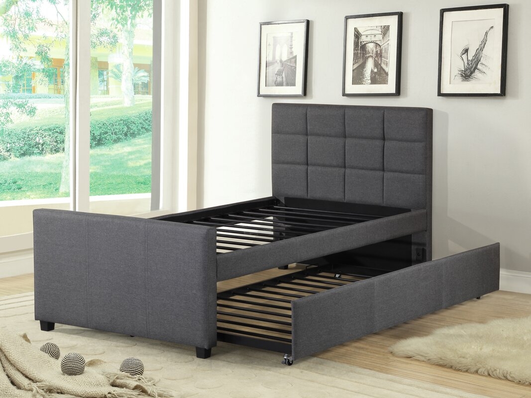 Algrenon Twin Platform Bed with Trundle - Image 0