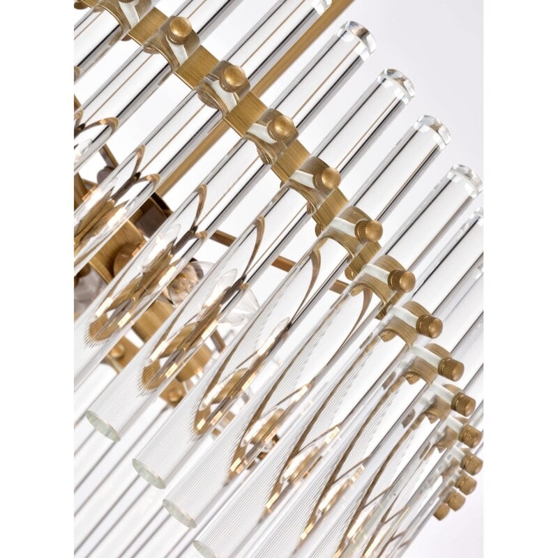 Neva 5 - Light Candle Style Drum Chandelier - Image 2