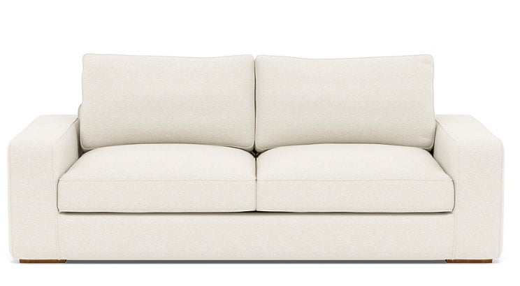 Ainsley Fabric Sofa 93" (Cirrus Fleck, Natural Oak Legs, Standard Cushion Fill) - Image 0
