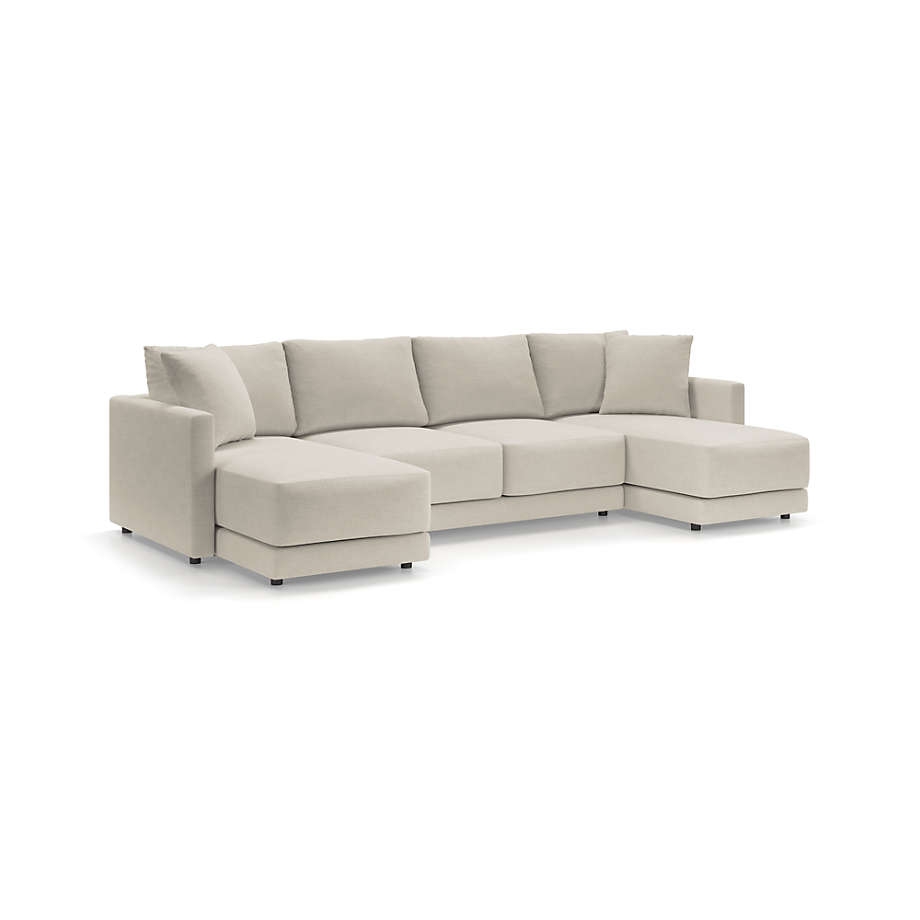 Gather 3-Piece Double Chaise Sectional - Tribute, Gravel - Image 2