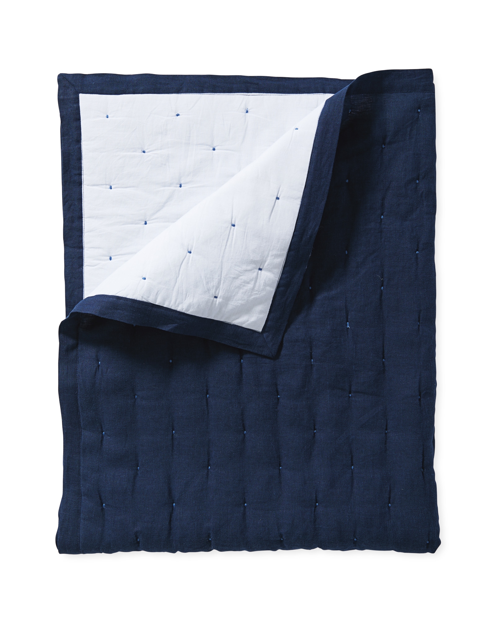 Sutter Mini Quilt - Navy - Polyester Fill - Image 0