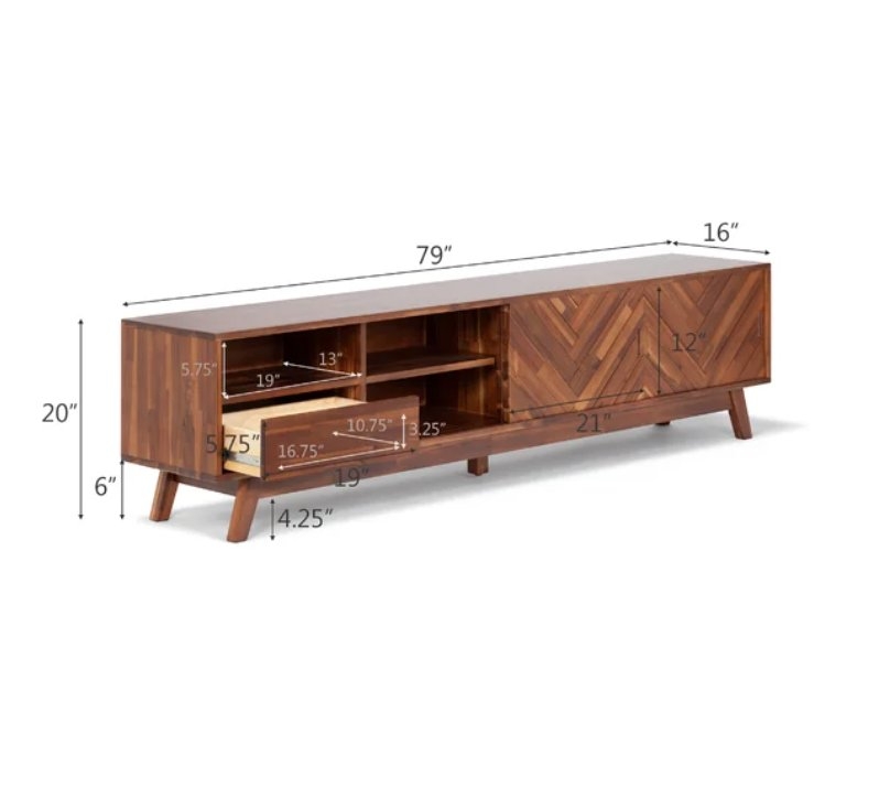 Pedrick Solid Wood TV Stand - Image 3