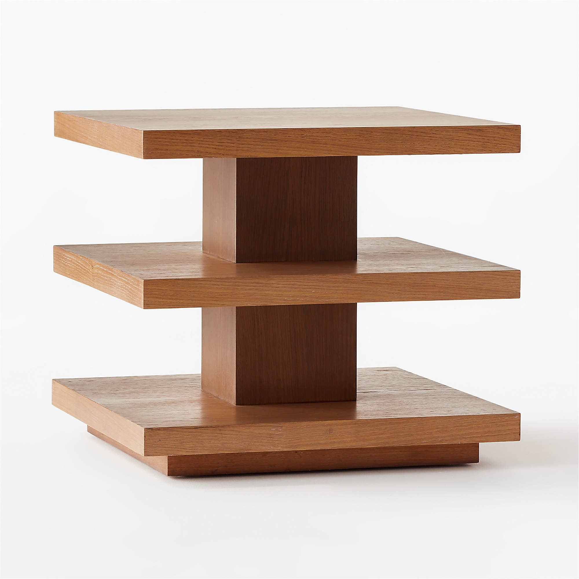 PILA WOOD TIERED SIDE TABLE - Image 1