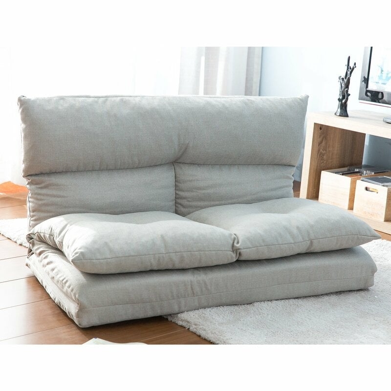 Fabric Folding Chaise Lounge Floor Sofa - Image 0
