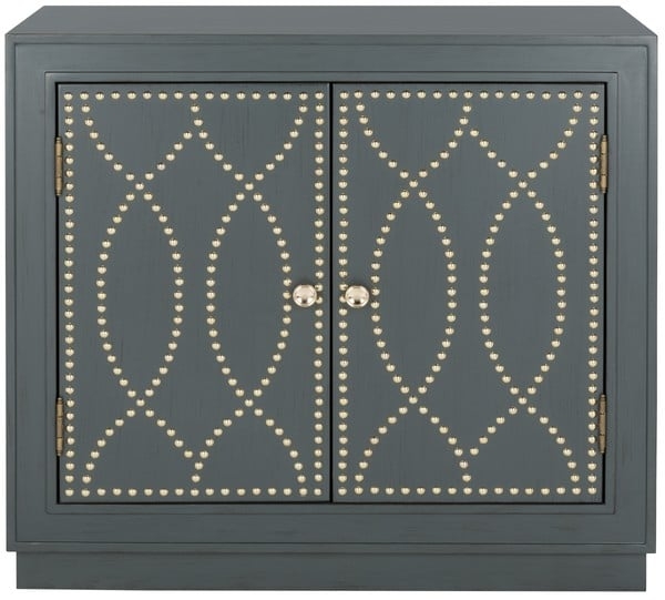 Yuna 2 Door Chest - Steel Teal/Gold - Safavieh - Image 0