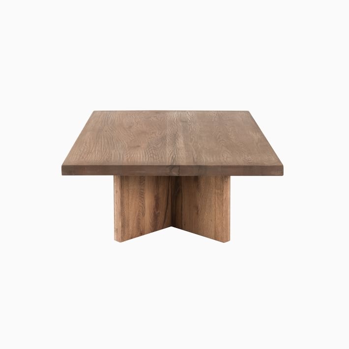 Devon Collection Rustic Oak Rectangle Coffee Table - Image 2