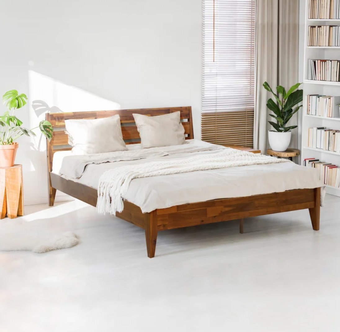 Solid Wood Platform Bed - Image 0