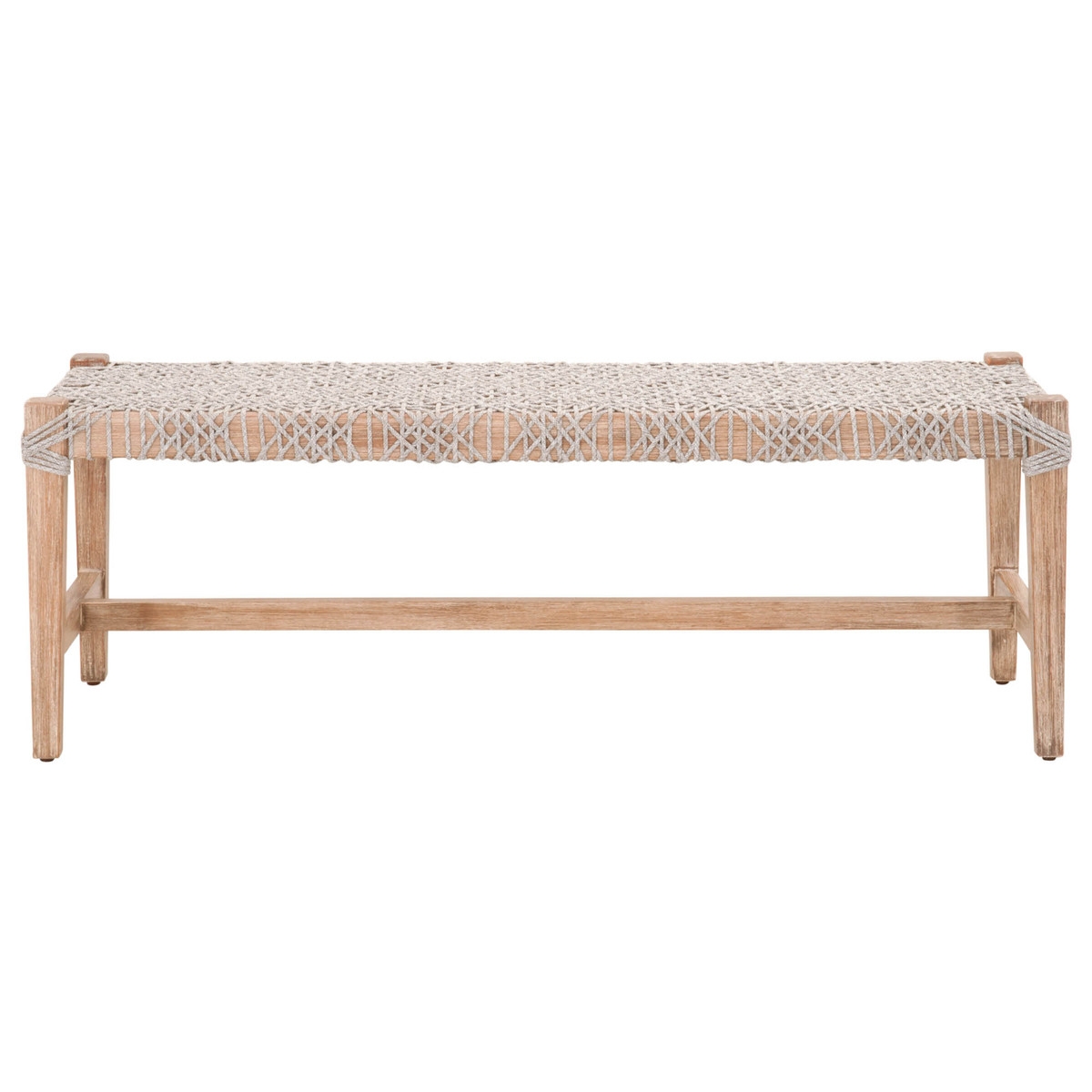 Costa Bench, Taupe & White - Image 2