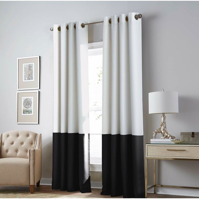 Linkwood Solid Blackout Thermal Single Curtain Panel - Image 0