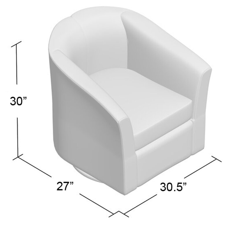Molinari Swivel Barrel Chair - Image 1