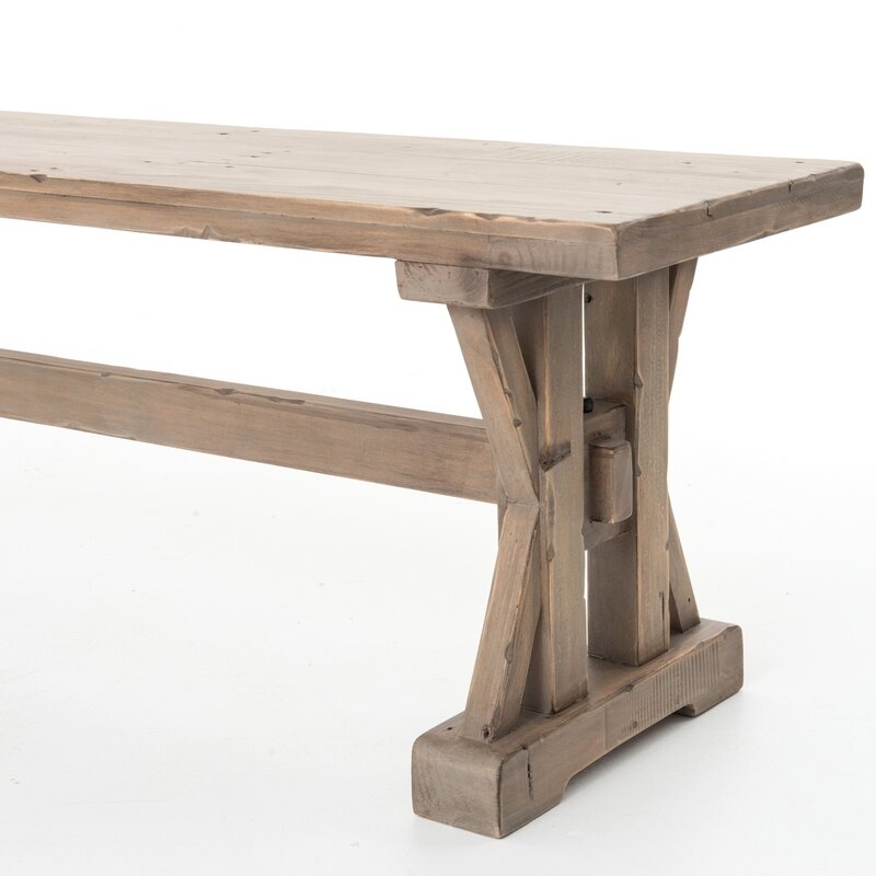 Four Hands Tuscan Spring Wood Bench - Image 1