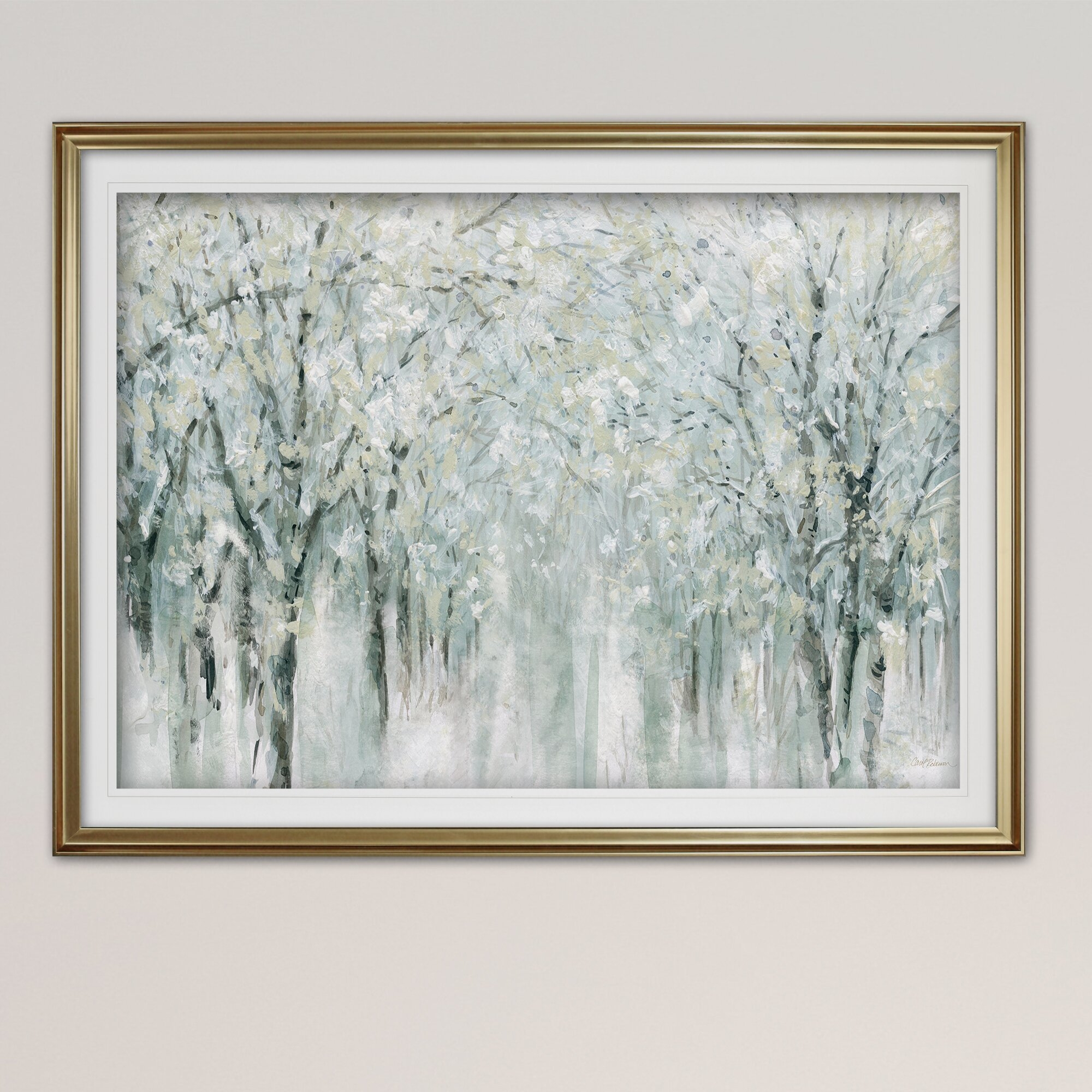 Winter Mist by Carol Robinson - Picture Frame Painting Print on Plastic - Image 0