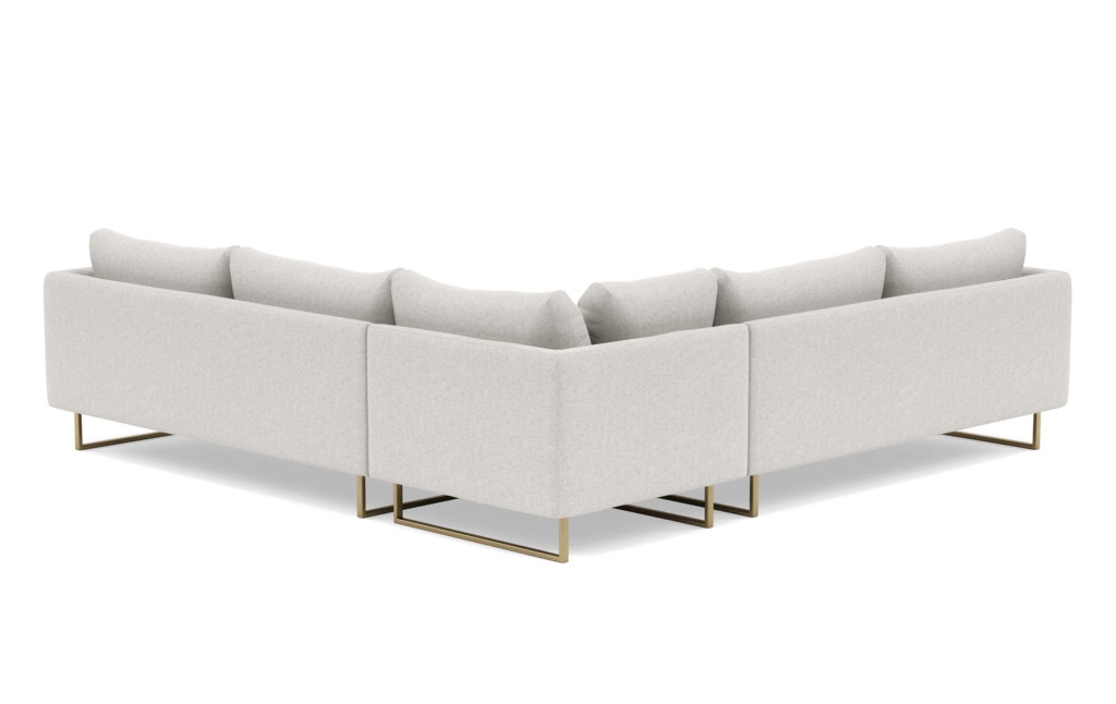 OWENS Corner Sectional Sofa//Matte Brass Square Outline//kid and pet friendly - Image 2