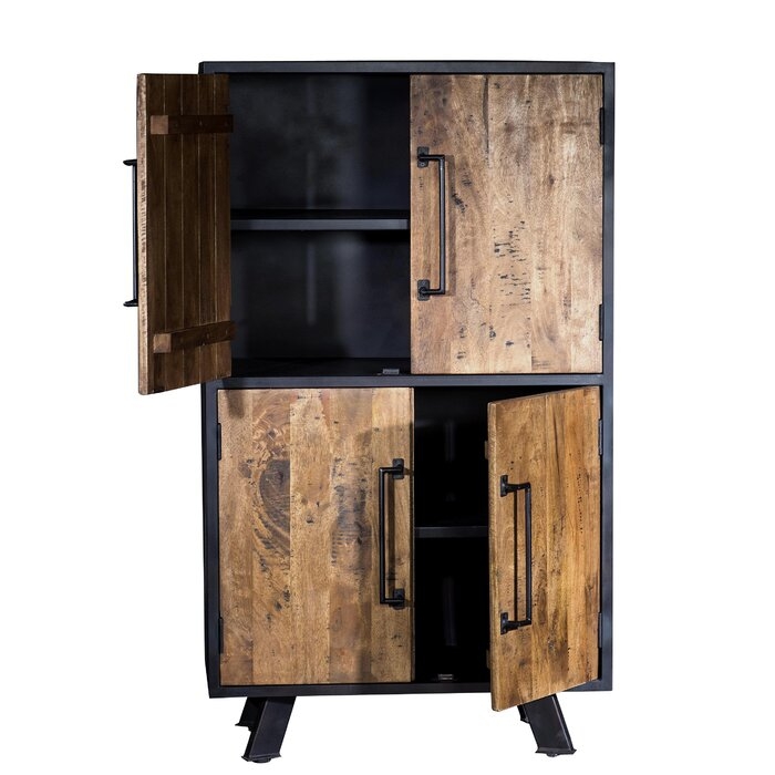 Waseca Solid Wood 4 Door Accent Cabinet - Image 1