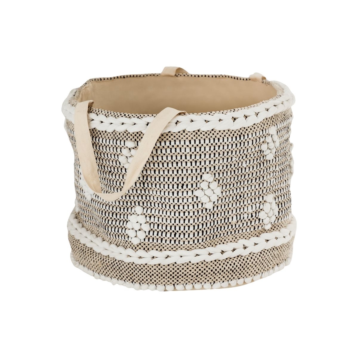 Fasan Fabric Storage Basket - Crema - Image 0