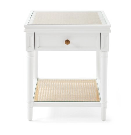 Harbour Cane Side Table- white - Image 0