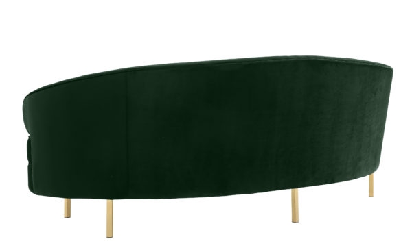 Baila Forest Green Velvet Sofa - Image 1