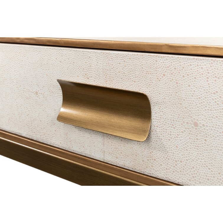 Sarreid Ltd Shagreen 54"" Console Table - Image 1