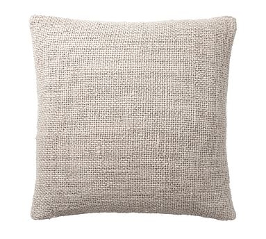 Faye Textured Linen Pillow Cover, 20", Flax - Image 3