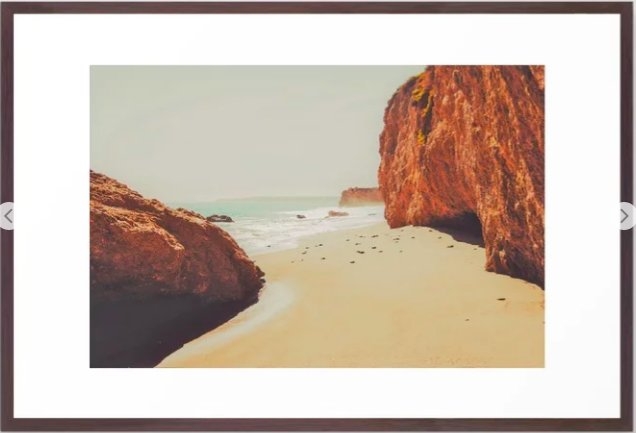 Beach Day - Ocean, Coast - Landscape Nature Photography Framed Art Print - Image 0