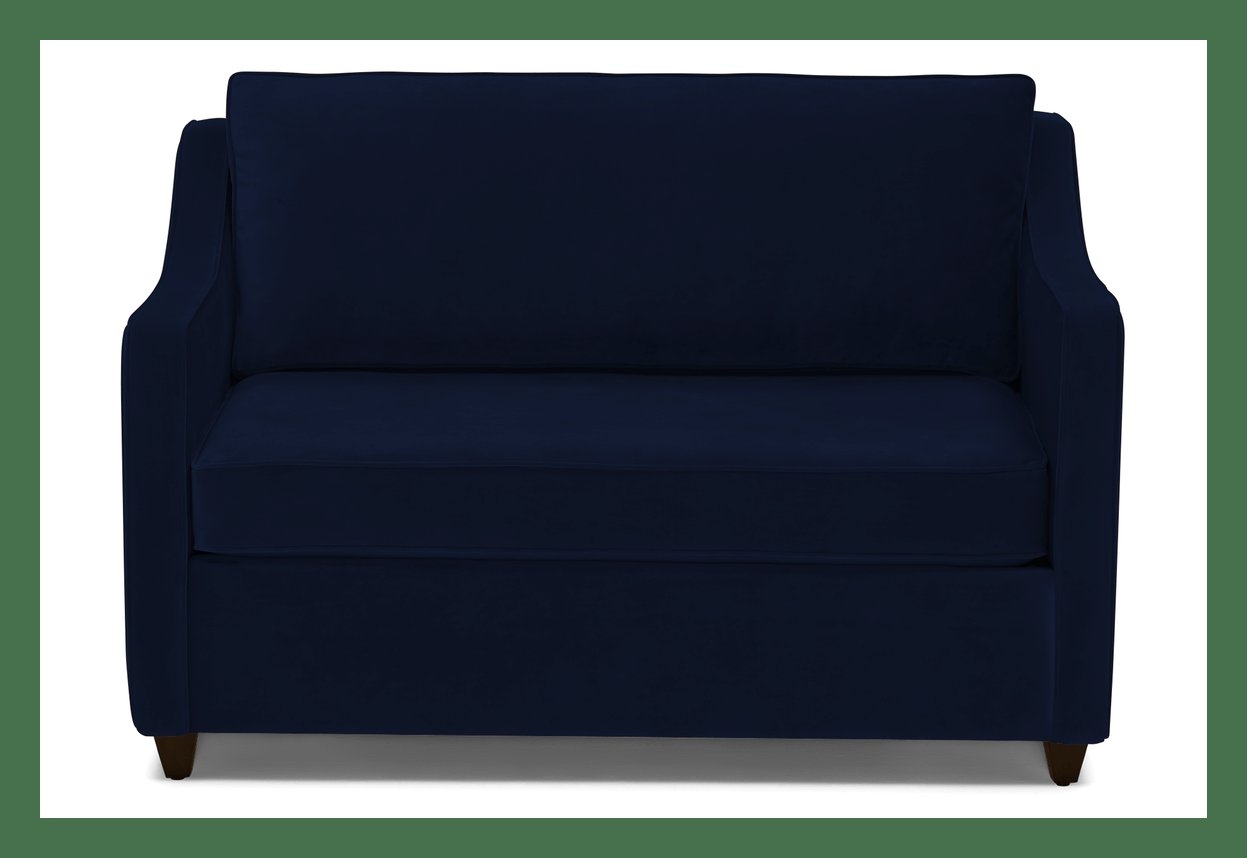 Brooks Mid Century Modern Twin Sleeper Sofa - Royale Cobalt - Image 1