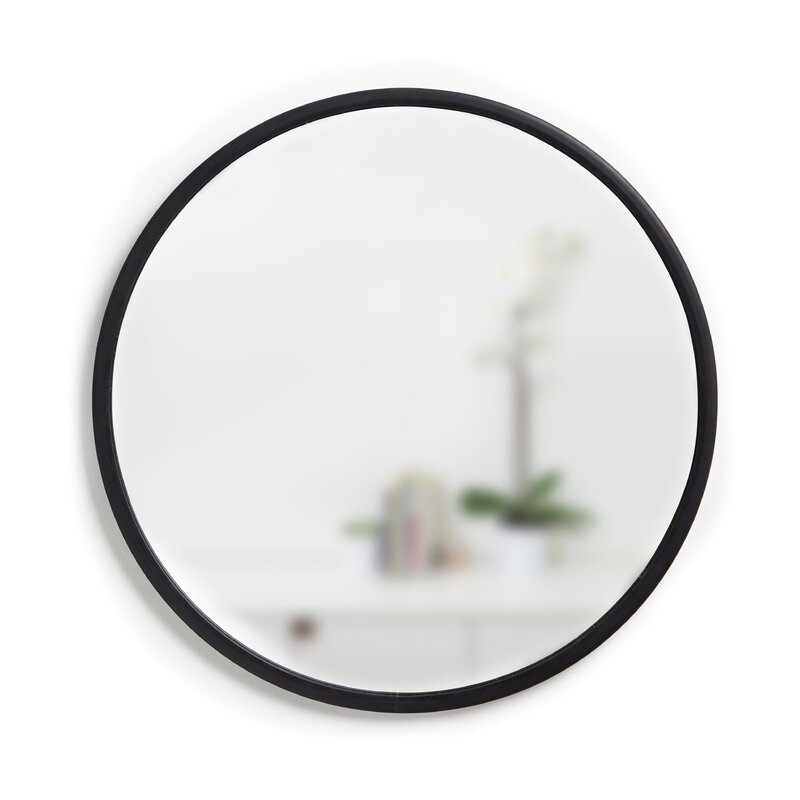 37'' x 37'' Black Hub 37" Modern and Contemporary Accent Mirror - Image 0