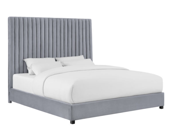 Arabelle Grey Bed in Queen - Image 0