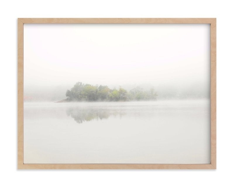 the island - natural raw wood frame, 24 x 18 - Image 0