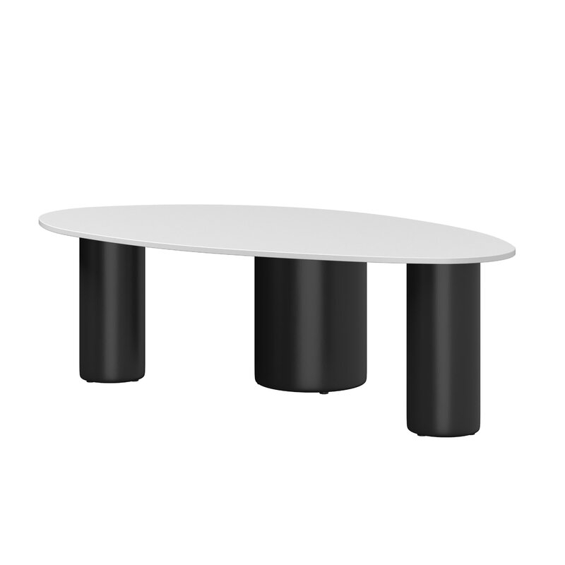 Sintered Stone Coffee Table With Metal Legs - Image 1