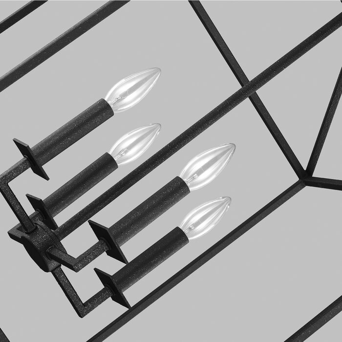 Odie 4-Light Lantern Square / Rectangle Pendant - Image 1
