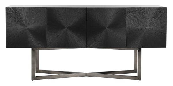 Zena Black Nickel Buffet - Wenge Oak - Arlo Home - Image 0