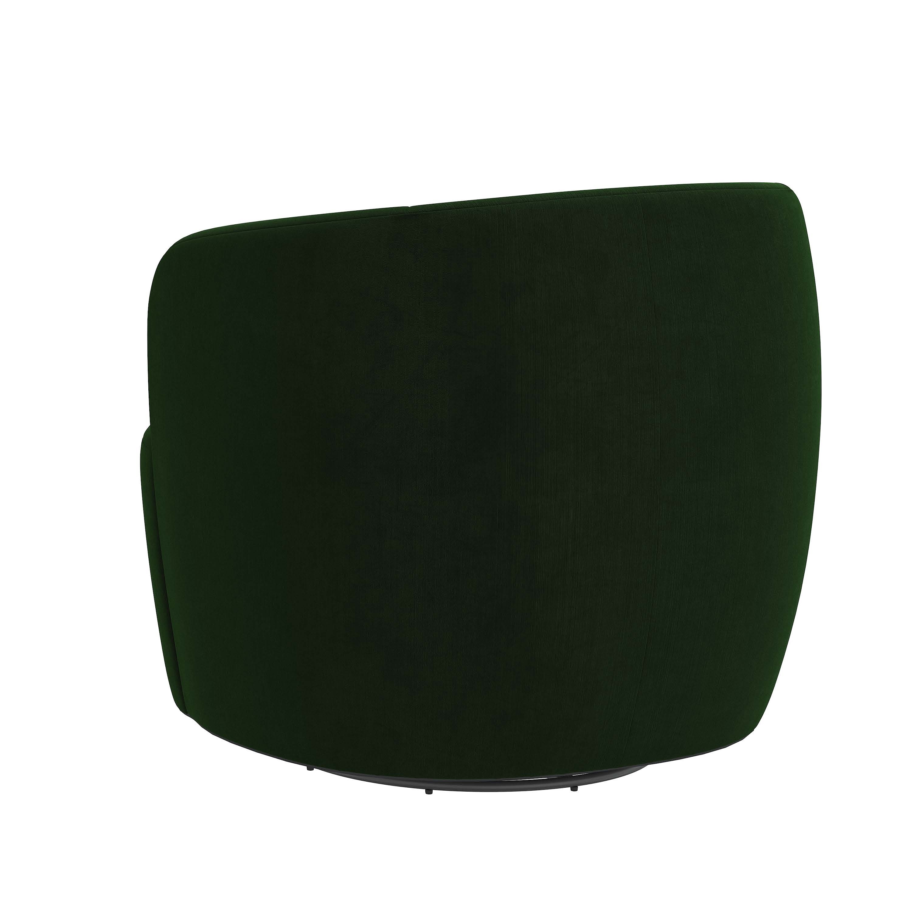 Hannah Swivel Chair - Emerald Velvet - Image 3