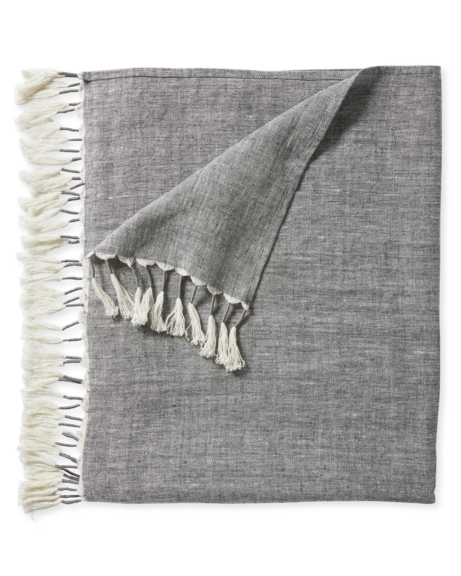 Topanga Linen Throw - Grey - Image 0