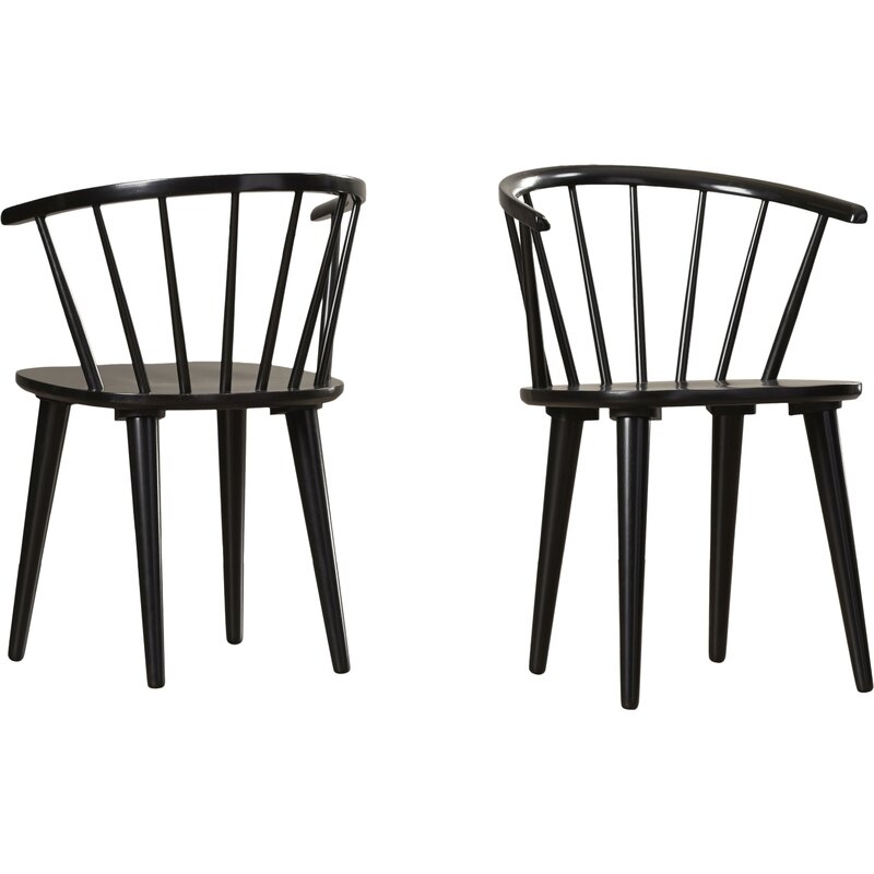 Sheffield Solid Wood Windsor Back Arm Chair (Set of 2) - Image 5