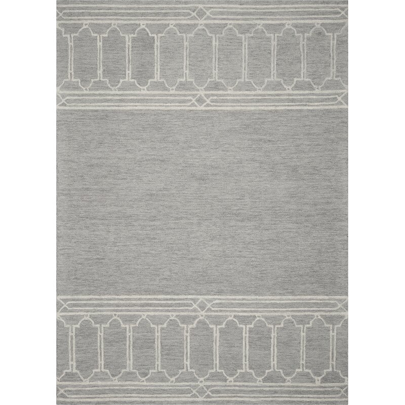 McLoud Hand-Tufted Wool Gray Area Rug - Image 0
