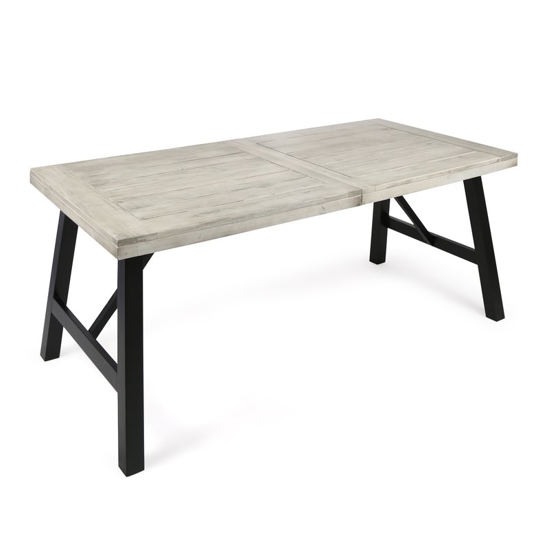Menneken Solid Wood Dining Table - Image 1