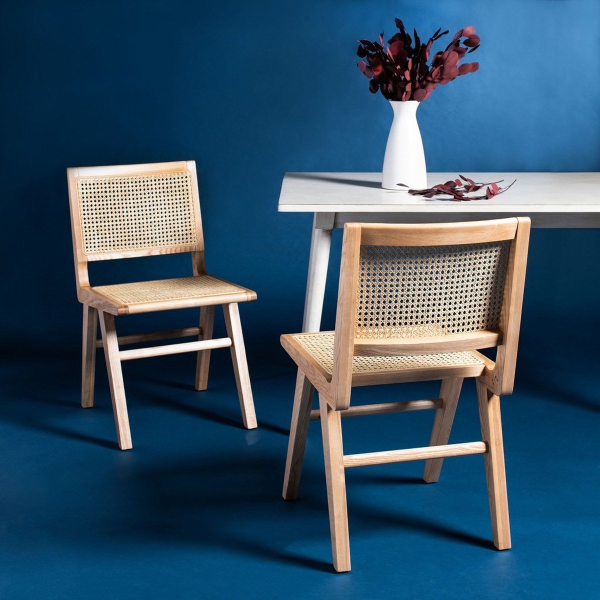 Hattie Rattan Dining Chair Design, Set of 2 - Image 1