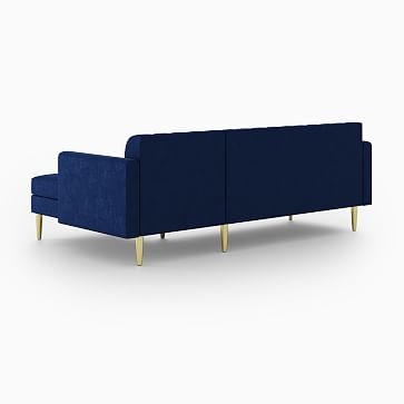 Olive Sectional Set 04: Olive Standard Back Mailbox Arm Left Arm Sofa, Olive Standard Back Mailbox Arm Right Arm Chaise, Poly, Performance Coastal Linen, Pebble Stone, Antique Brass - Image 6