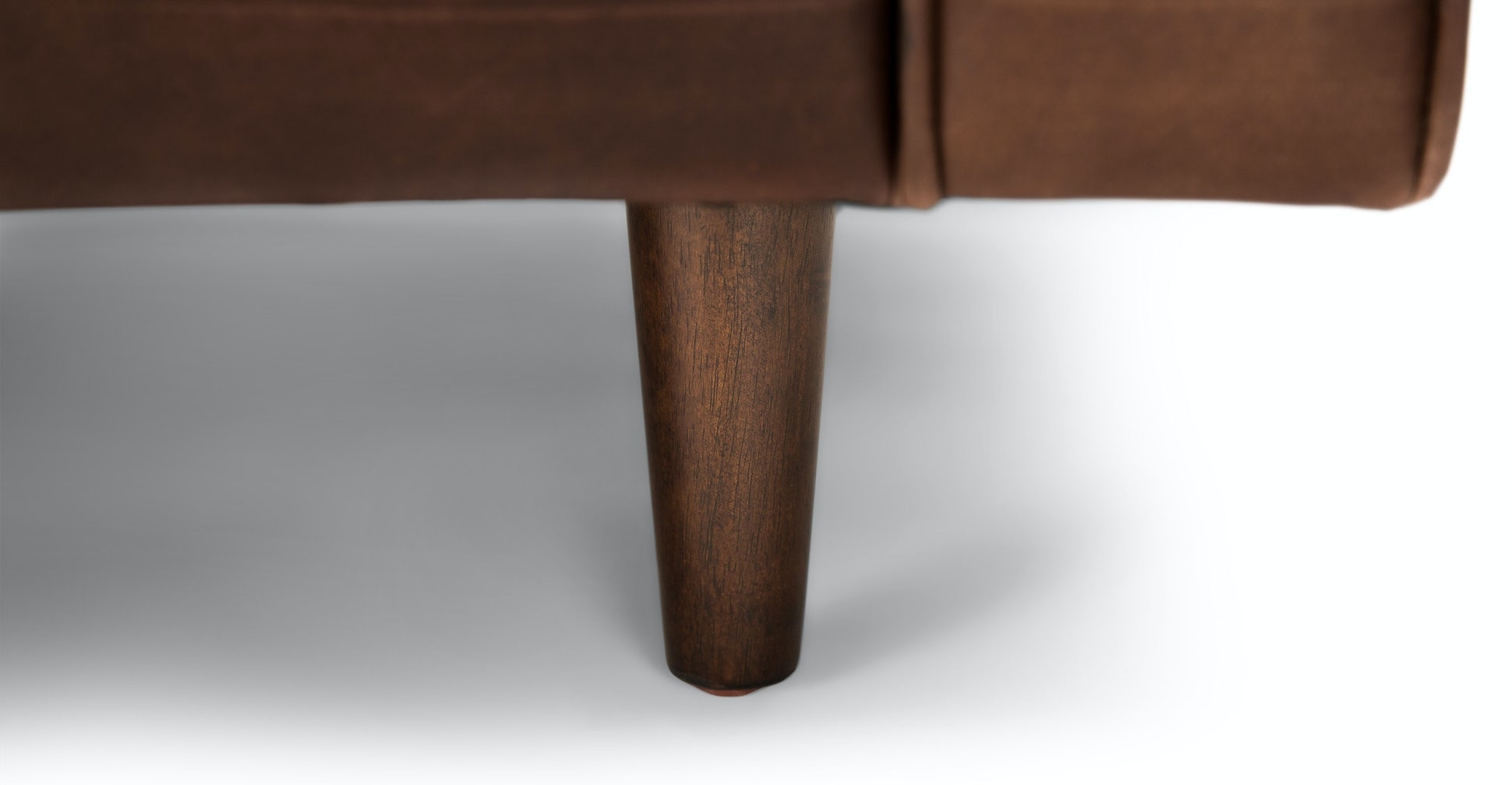 Sven 88" Tufted Leather Sofa - Charme Chocolat - Image 4