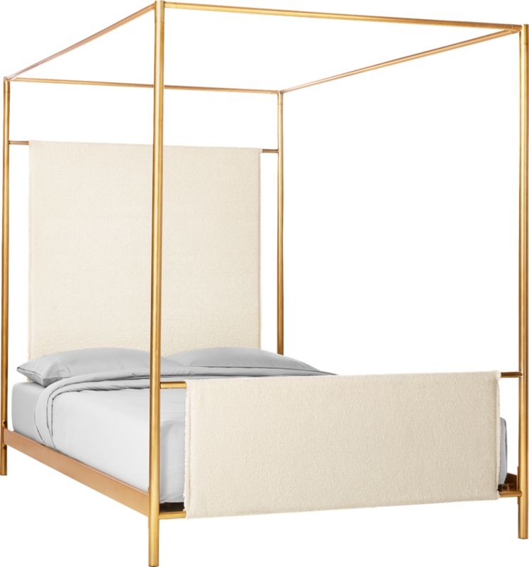 Odessa Shearling Canopy Bed King - Image 3