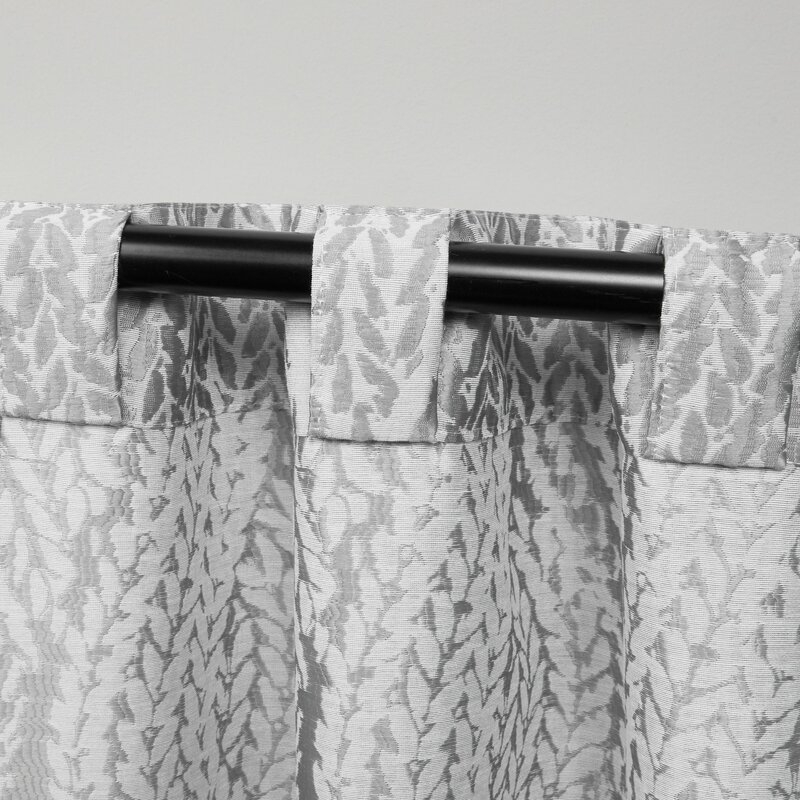 Ioar Peconic Polyester Geometric Light Filtration Rod Pocket Curtain Panels (Set of 2) - Image 2